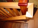Handrail and newel post