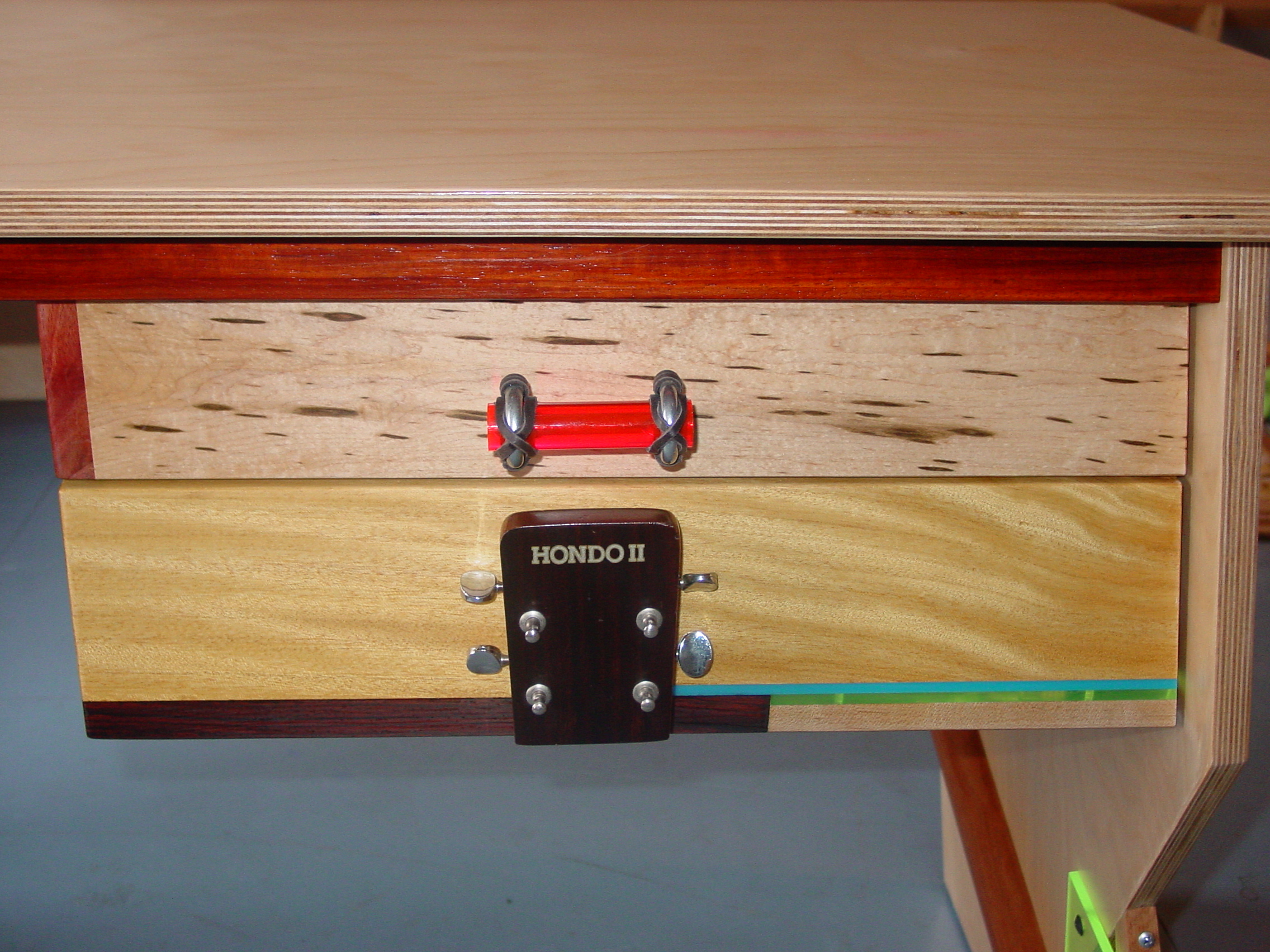 Three desks